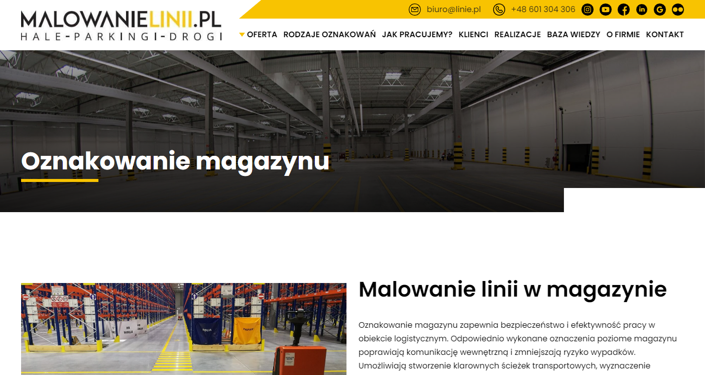 Oznakowanie stref w magazynie – jak wydzielić obszary pracy, składowania i ruchu?