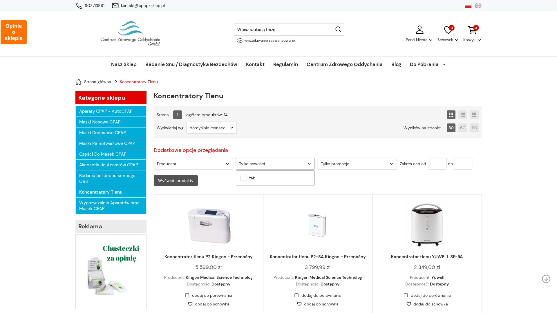 Ile kosztuje koncentrator tlenu przenośny i od czego zależy cena?