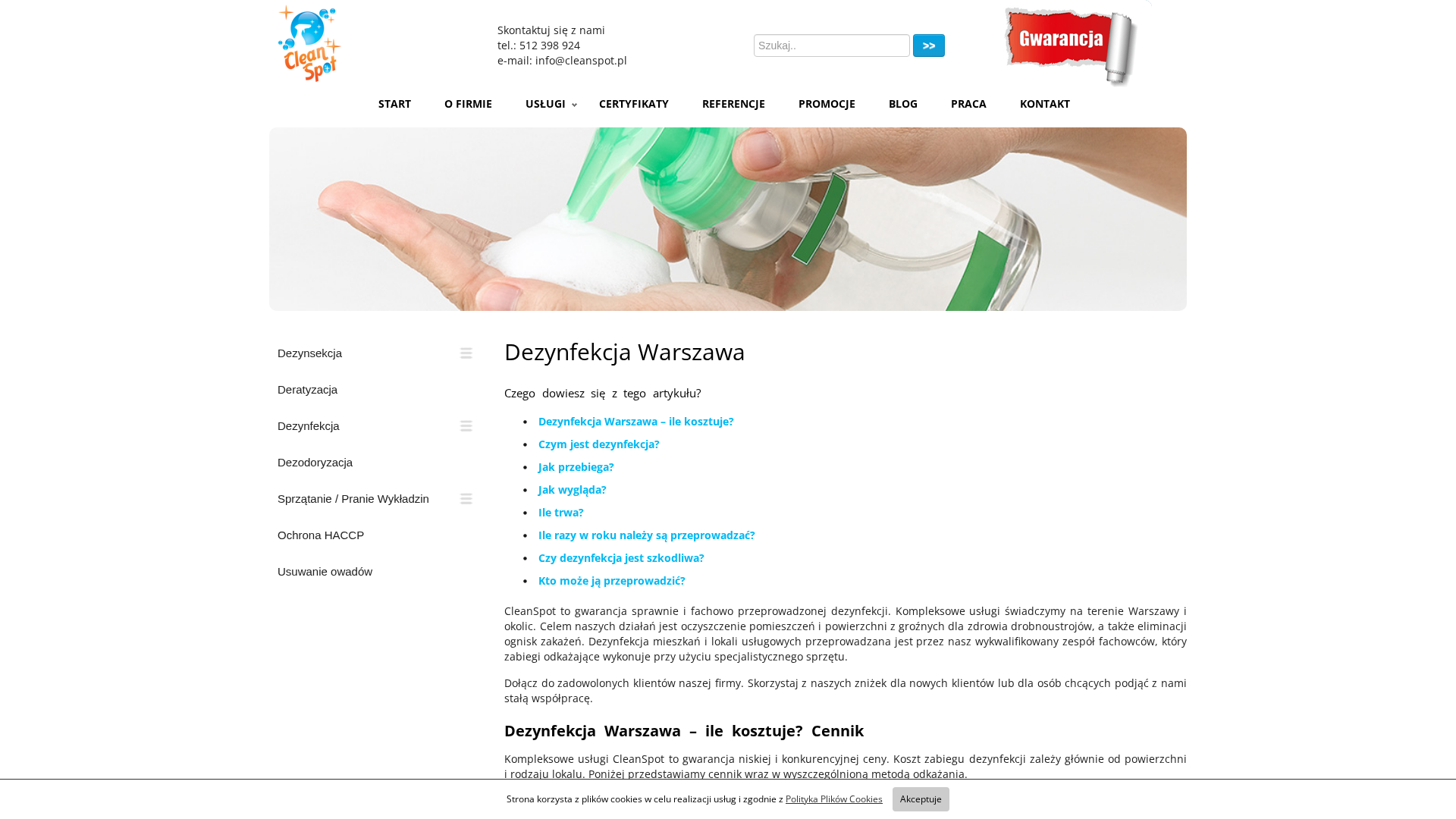 Dezynfekcja mieszkania po zwalczaniu pluskiew w Warszawie. Kiedy warto ją przeprowadzić?