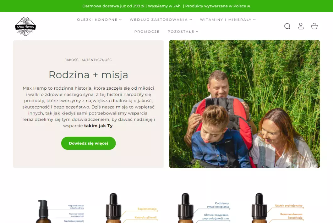 Max Hemp - olejki konopne CBD